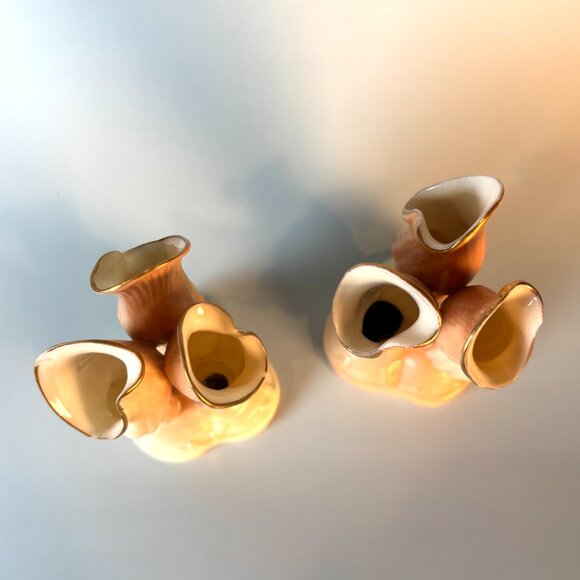 Royal Ivory Porcelain Deep Sea Sponge Sculptures Coastal or Nautical Home Decor - Picture 4 of 10